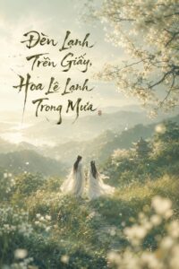 đèn lạnh trên giấy hoa lê lạnh trong mưa hai người nắm tay nhau chạy trên đồng cỏ
