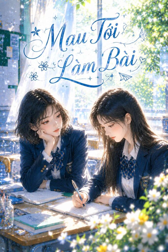 mau tới làm bài